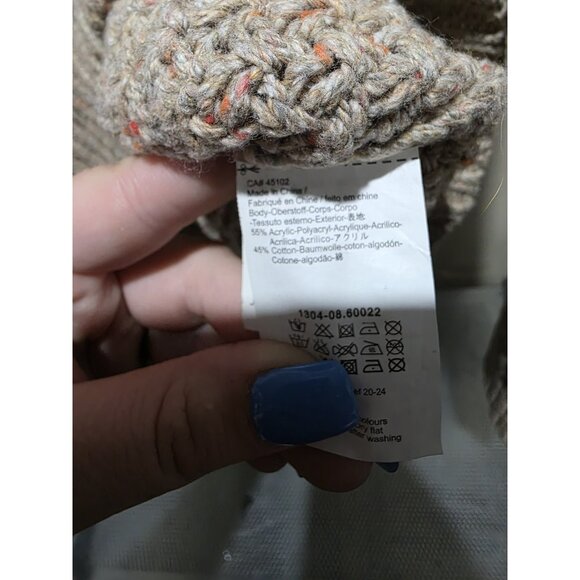 Scotch & Soda Tan Chunky Cableknit Fisherman Sweater Men's Large Pullover - Picture 4 of 7